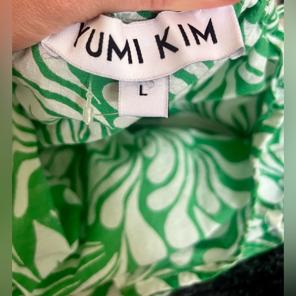 YUMI KIM Zuri Maxi Dress Green / White Floral Print Size Large - Picture 6 of 10